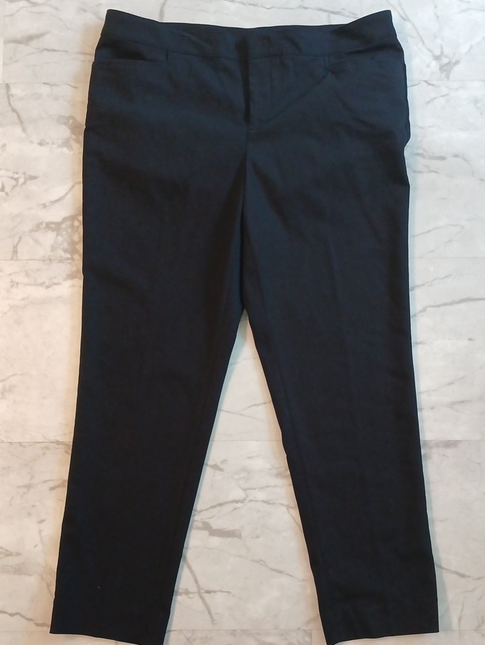 Chaps Ladies Black Stretch Dress Pants 16W